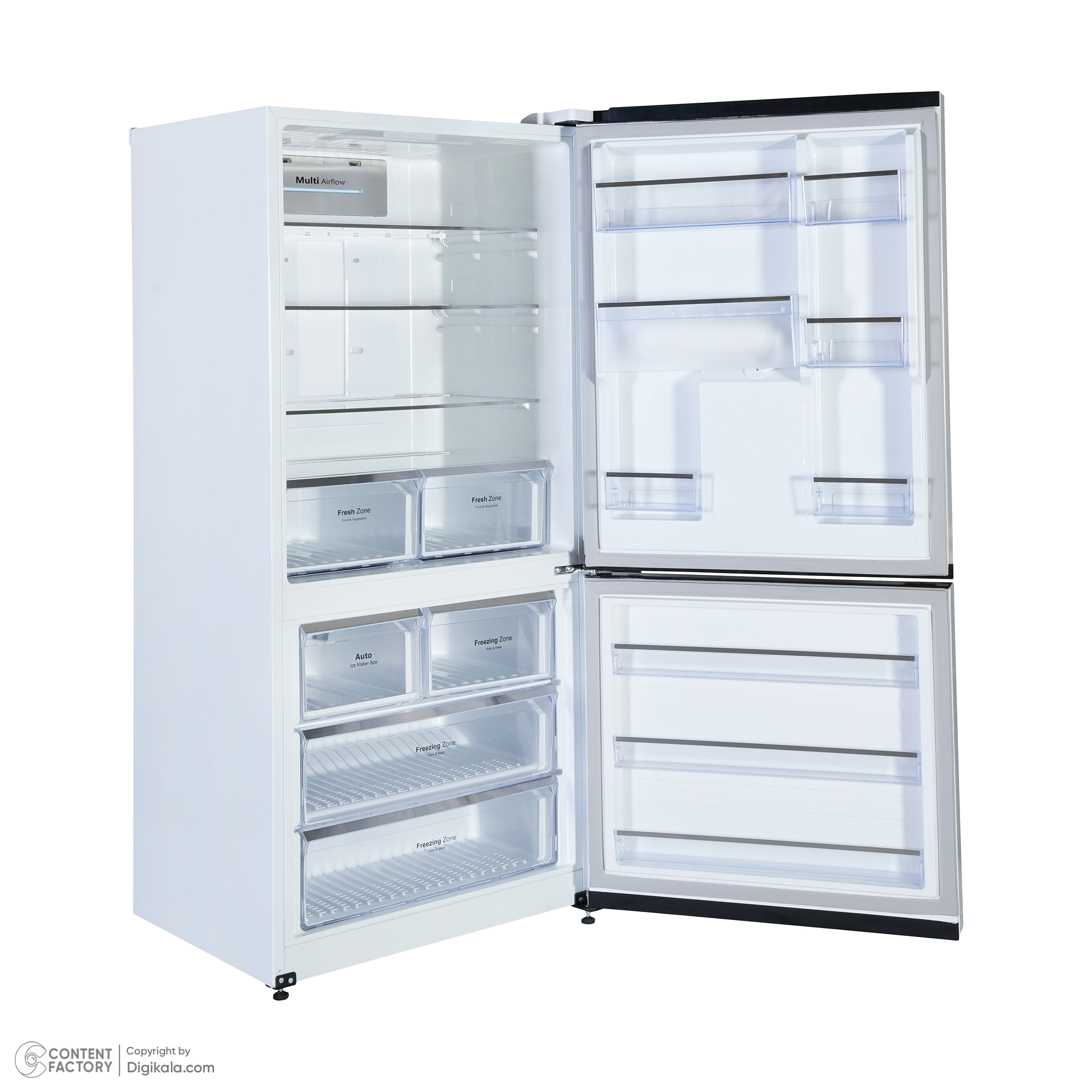 یخچال فریزر التتو فریزر بالا مدل NT8460DN/I-SB طرح استیل التتو - تصویر 2