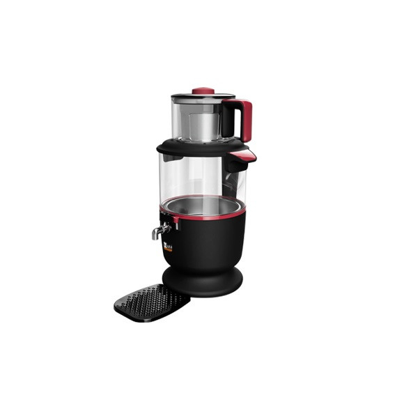 چای ساز روهمی ناسا پیرکس مدل NS-523 مشکی قرمز ناسا - تصویر 3