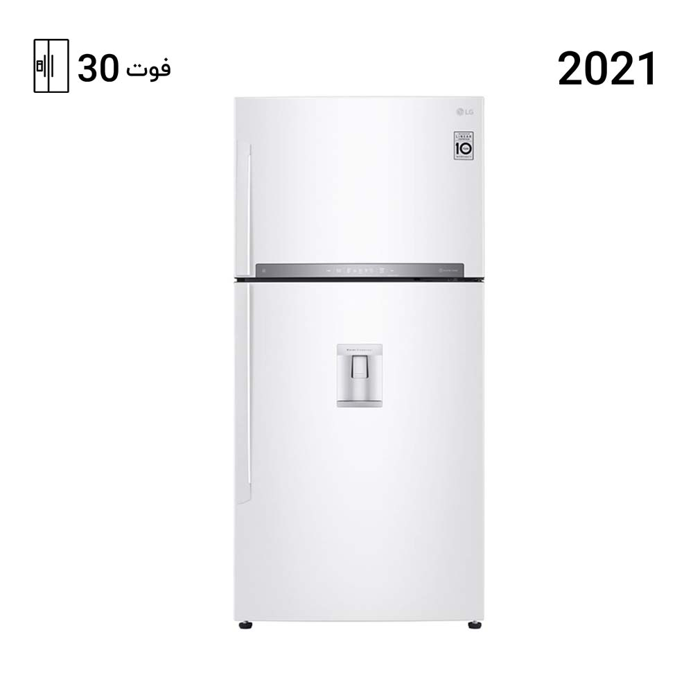 یخچال قریزر نیکسان فریزر بالا مدل NT-8460-DN سفید نیکسان
