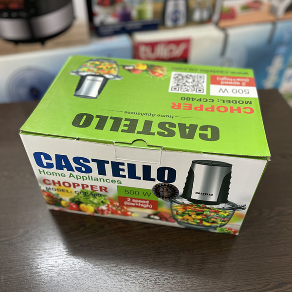 خردکن کاستلو 4 تیغه مدل CL145 استیل مشکی کاستلو - تصویر 2